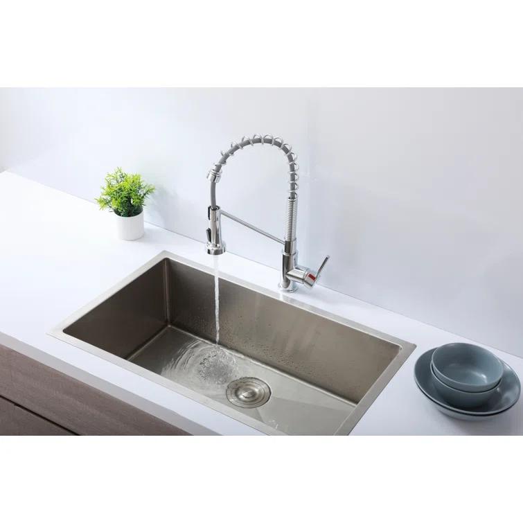 Elegant Lighting Yara Pull Down Spray Kitchen Faucet
