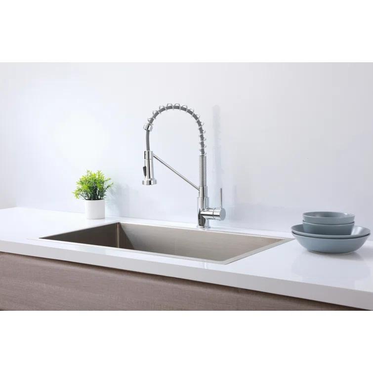 Elegant Lighting Yara Pull Down Spray Kitchen Faucet