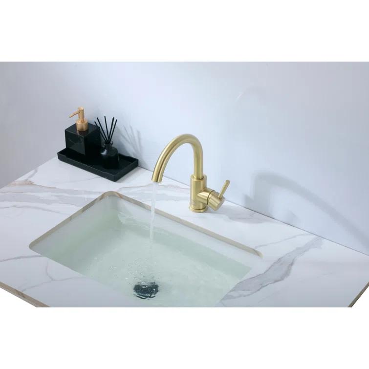 Elegant Home Living Louis Single-Hole Single-handle Bathroom Faucet FAV-1003BGD