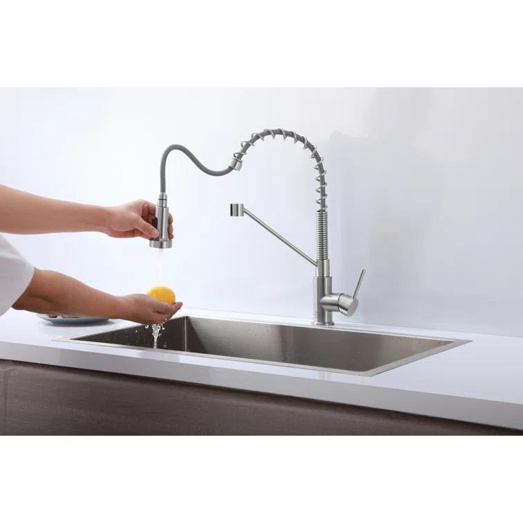 Elegant Lighting Yara Pull Down Spray Kitchen Faucet