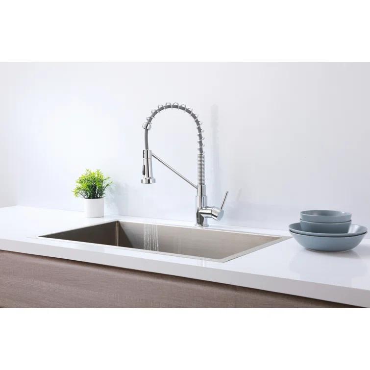Elegant Lighting Yara Pull Down Spray Kitchen Faucet