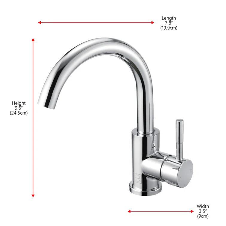 Louis Single-Hole Single-handle Bathroom Faucet