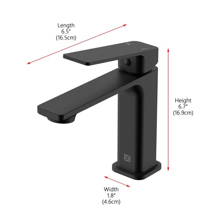 Lena Single-Hole Single-handle Bathroom Faucet