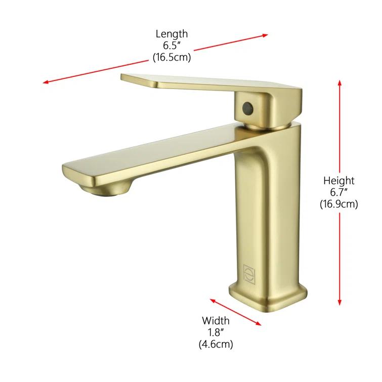 Lena Single-Hole Single-handle Bathroom Faucet