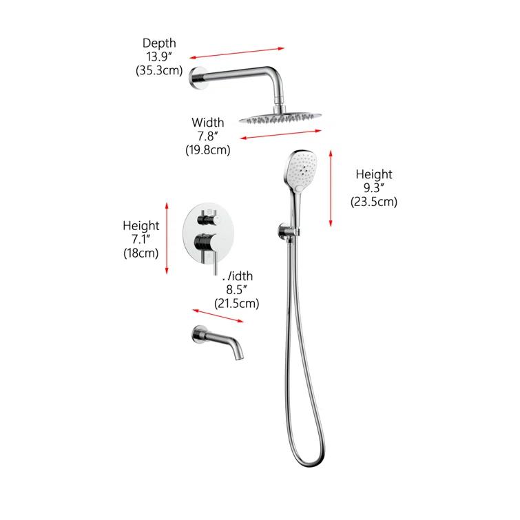 George Pressure-Balanced All-In-One Kit with Rough in-Valve
