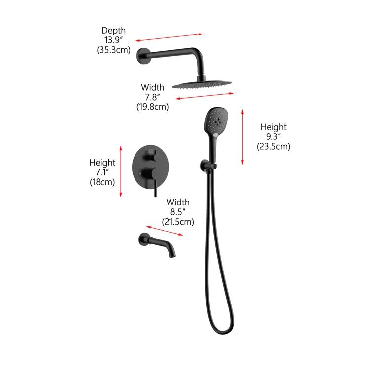 George Pressure-Balanced All-In-One Kit with Rough in-Valve