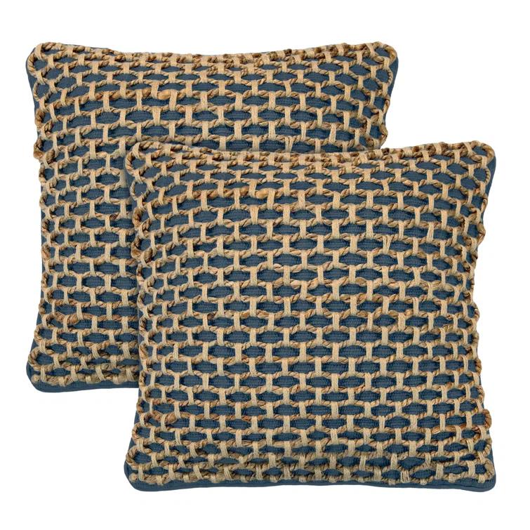 Boho Living Boho Living Jada Decorative Pillow Collection Living Cotton Blend Square Throw Pillow Cover (Set of 2)