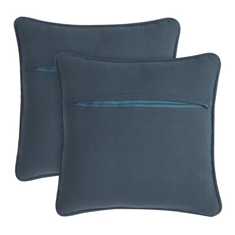 Boho Living Boho Living Jada Decorative Pillow Collection Living Cotton Blend Square Throw Pillow Cover (Set of 2)