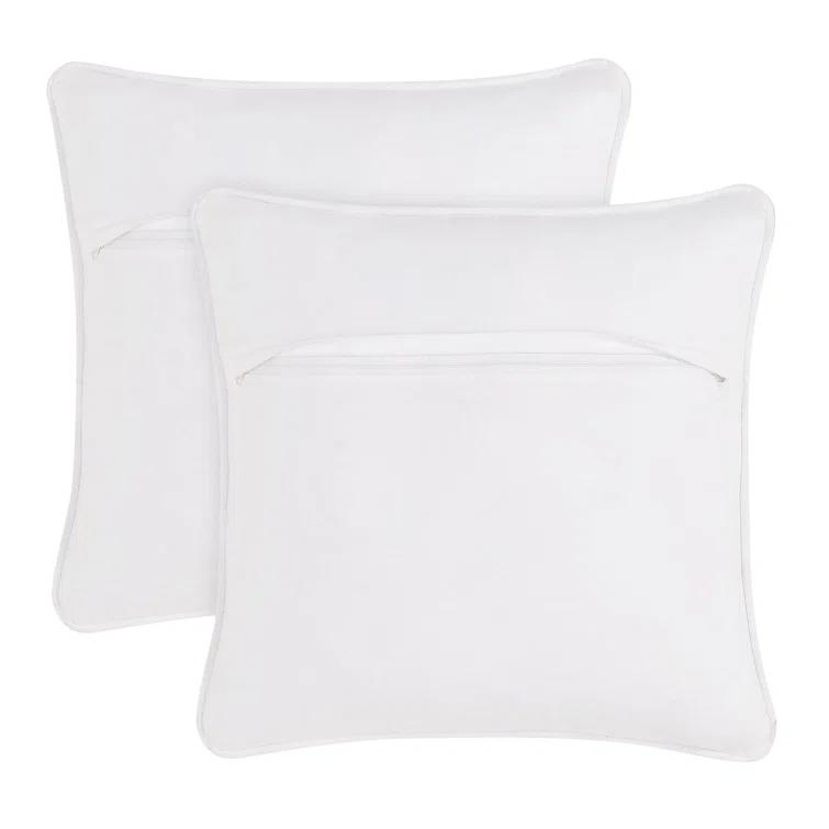 Boho Living Boho Living Jada Decorative Pillow Collection Jute/Cotton Indoor Square Throw Pillow with & Insert (Set of 2)