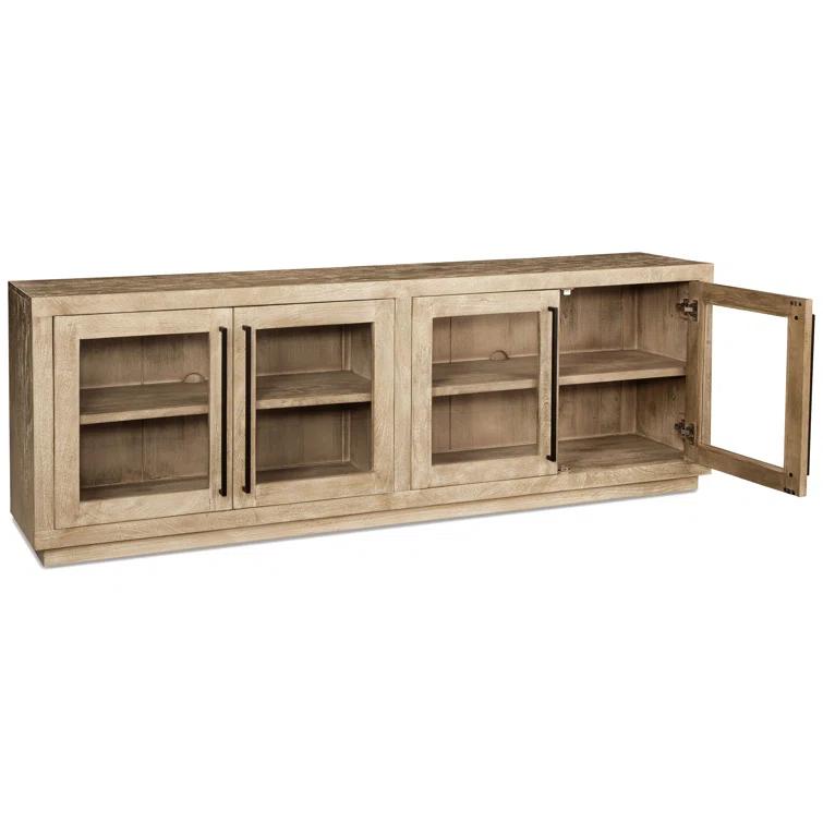 Belenburg Solid Wood 4 - Door Accent Cabinet