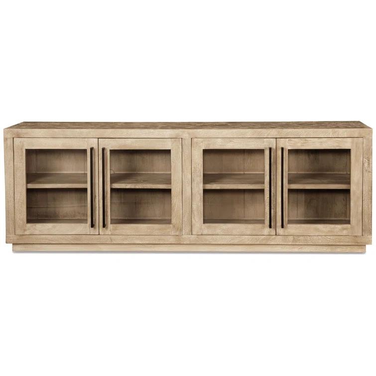 Belenburg Solid Wood 4 - Door Accent Cabinet