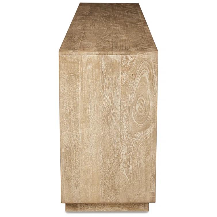 Belenburg Solid Wood 4 - Door Accent Cabinet
