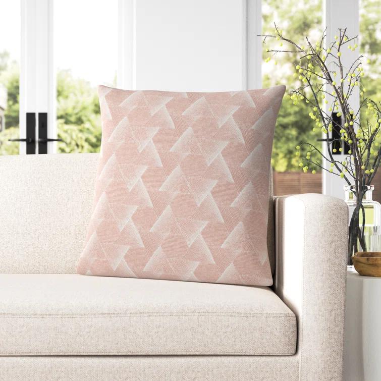 Gretchen Geometric Cotton Throw Pillow