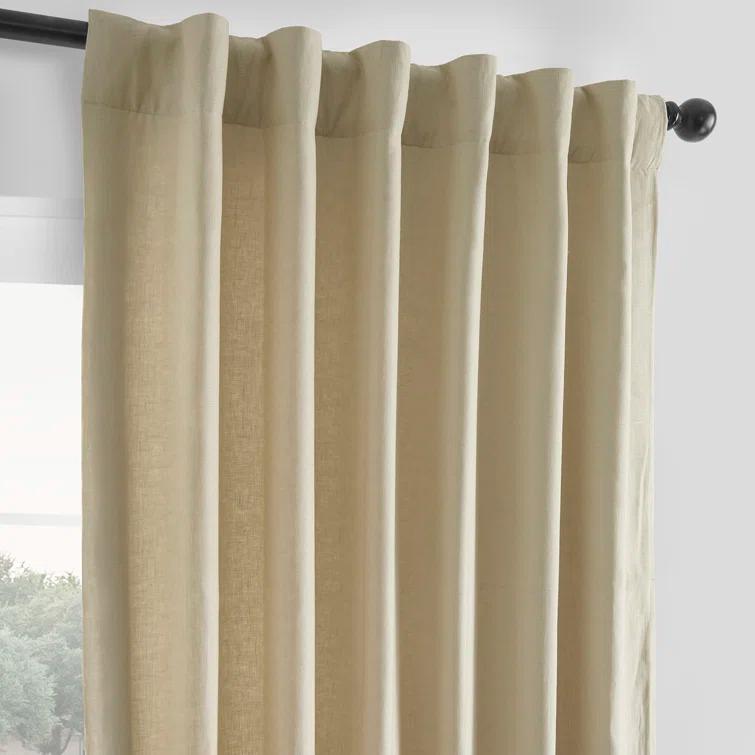 Briella French Linen Room Darkening Curtain