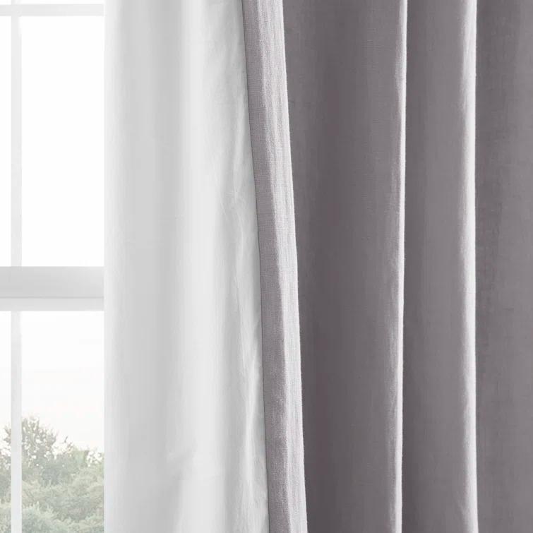 Briella French Linen Room Darkening Curtain