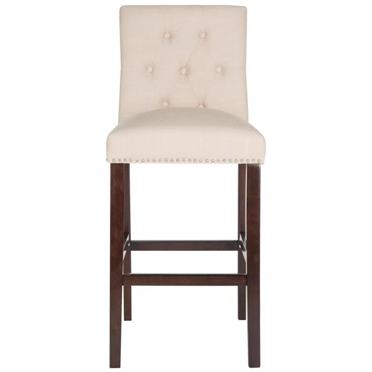 McLoud Upholstered Counter Stool with Solid Wood Frame