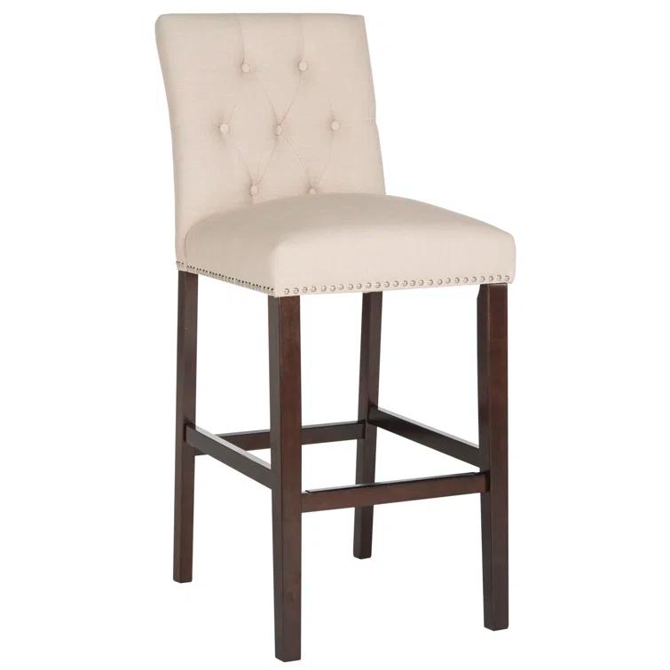 McLoud Upholstered Counter Stool with Solid Wood Frame