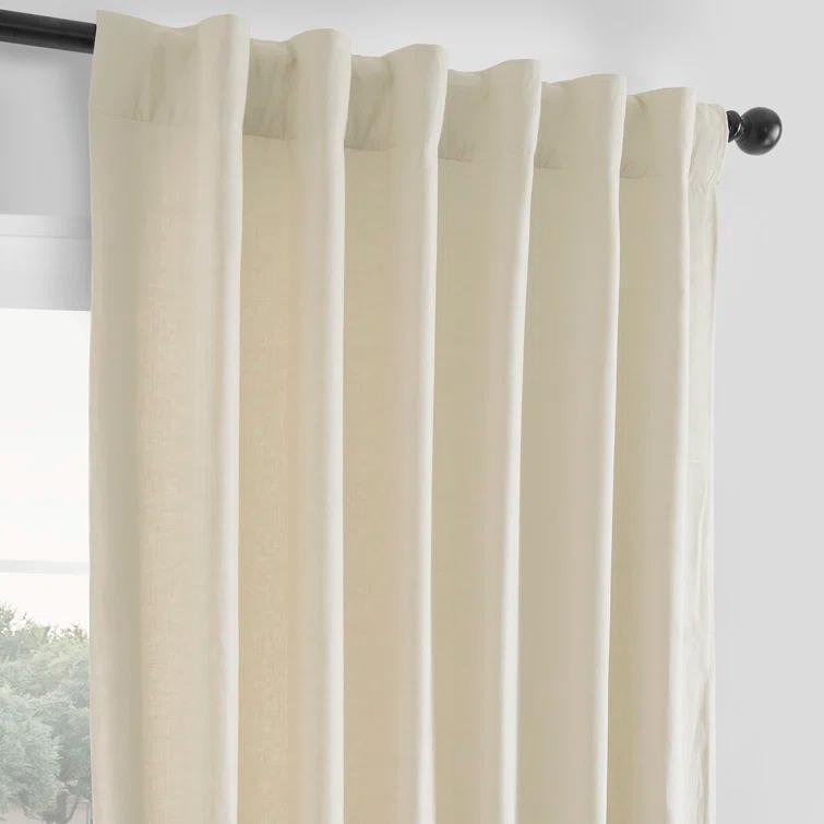 Briella French Linen Room Darkening Curtain