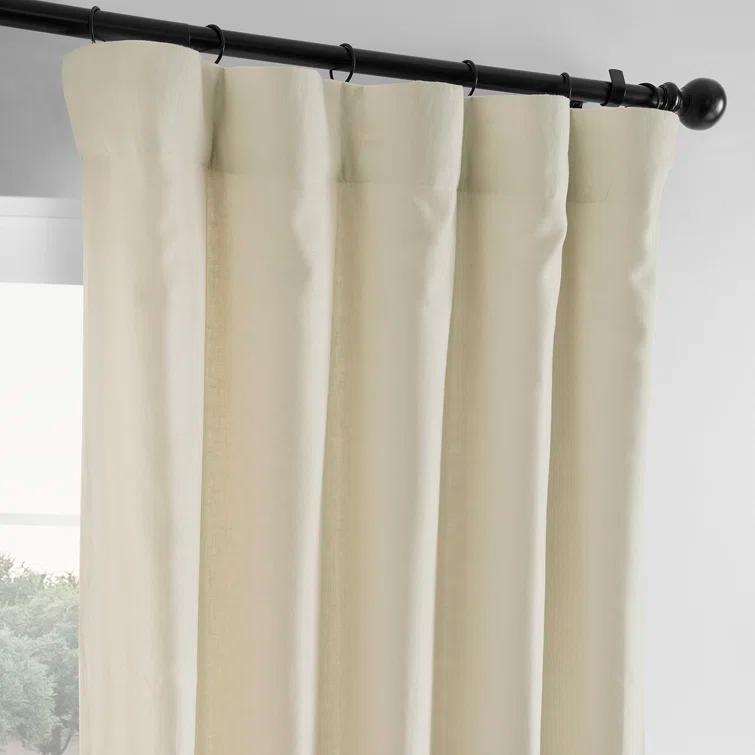 Briella French Linen Room Darkening Curtain