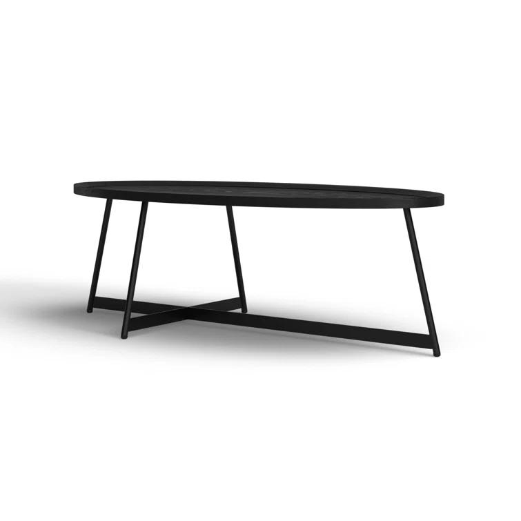 Gweneth Oval Coffee Table - Black Ash