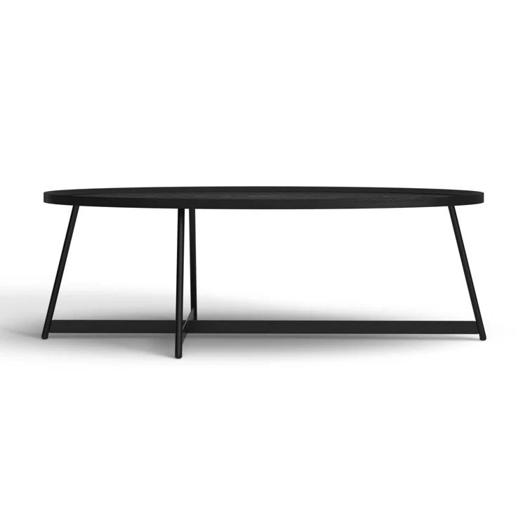 Gweneth Oval Coffee Table - Black Ash