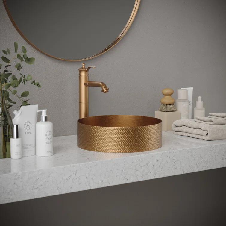 Karran Cinox 15'' Stainless Steel Circular Bathroom Sink