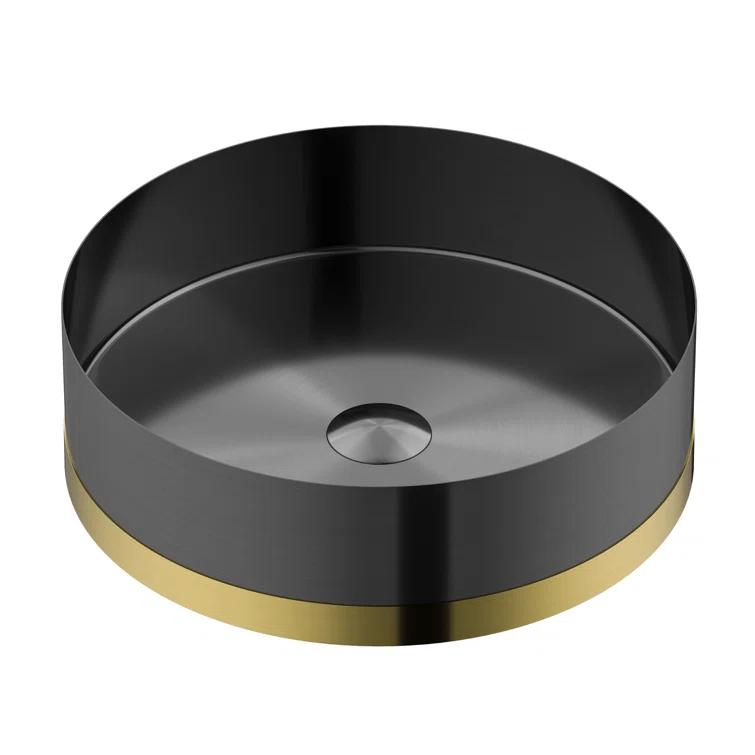 Karran Cinox 15.75'' Stainless Steel Circular Bathroom Sink