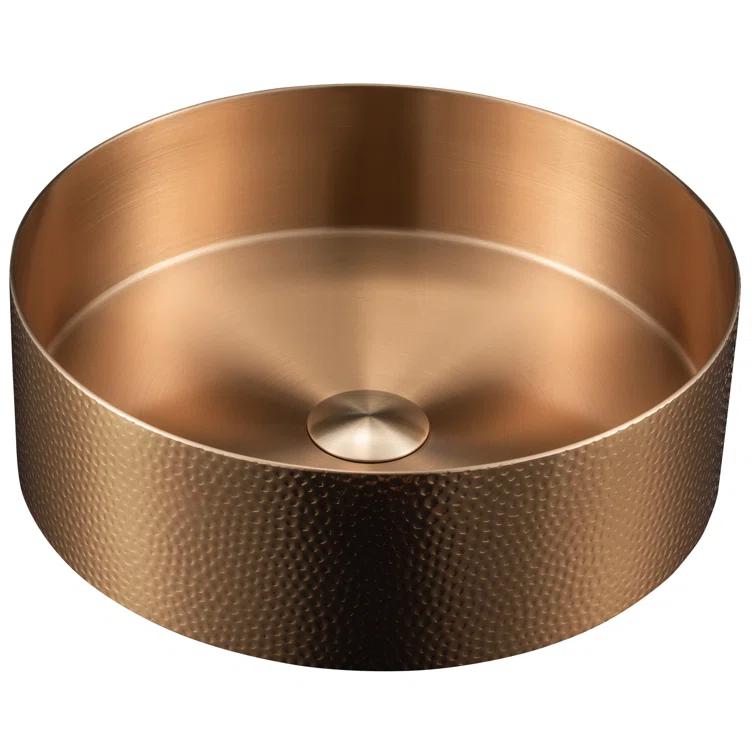 Karran Cinox 15'' Stainless Steel Circular Bathroom Sink