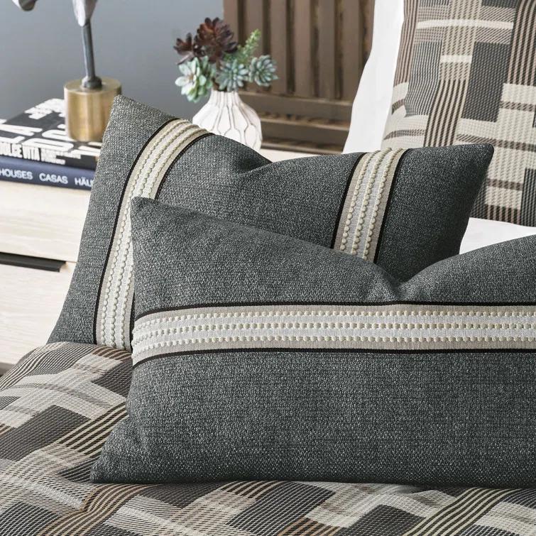 Eastern Accents Enoch Textured Polypropylene Throw Pillow