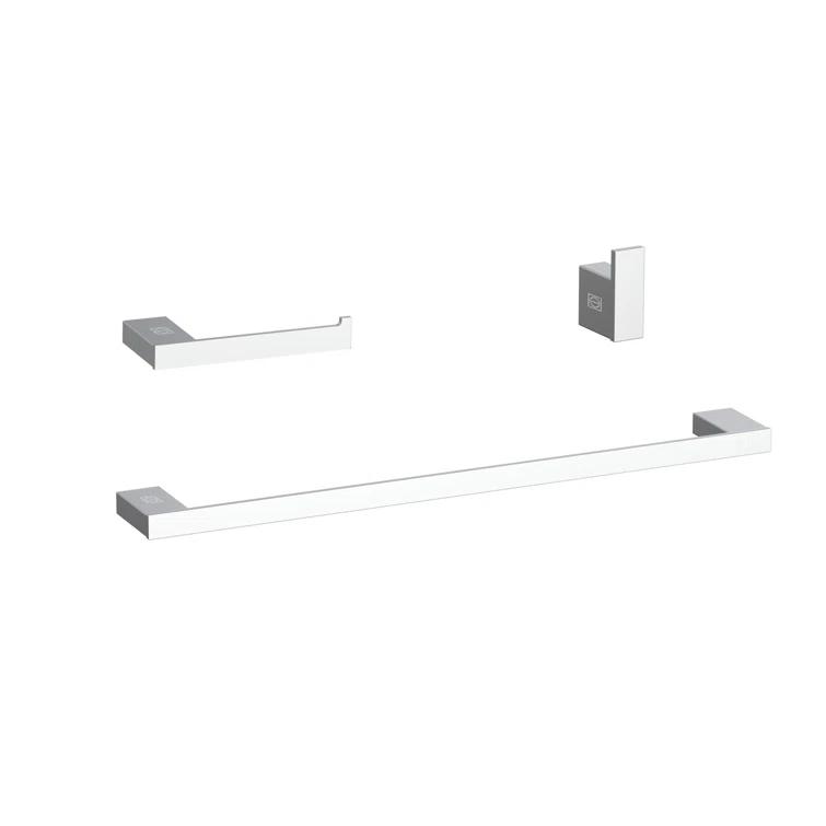Elegant Lighting HWB-13S3HPCH Sofia 3 - Piece Bathroom Hardware Set