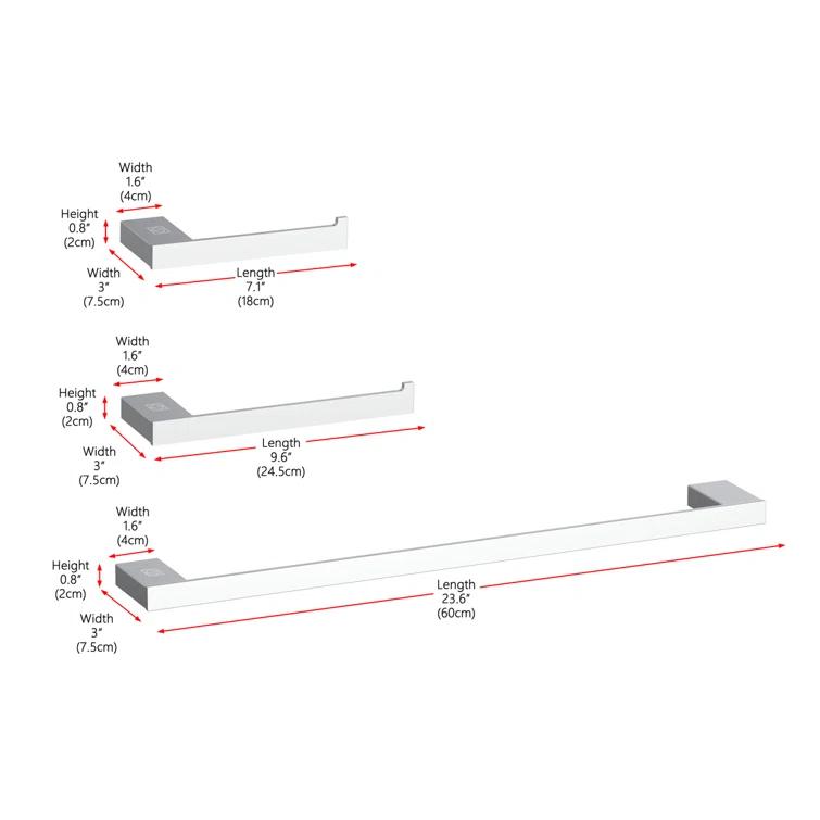 Sofia 3 - Piece Bathroom Hardware Set