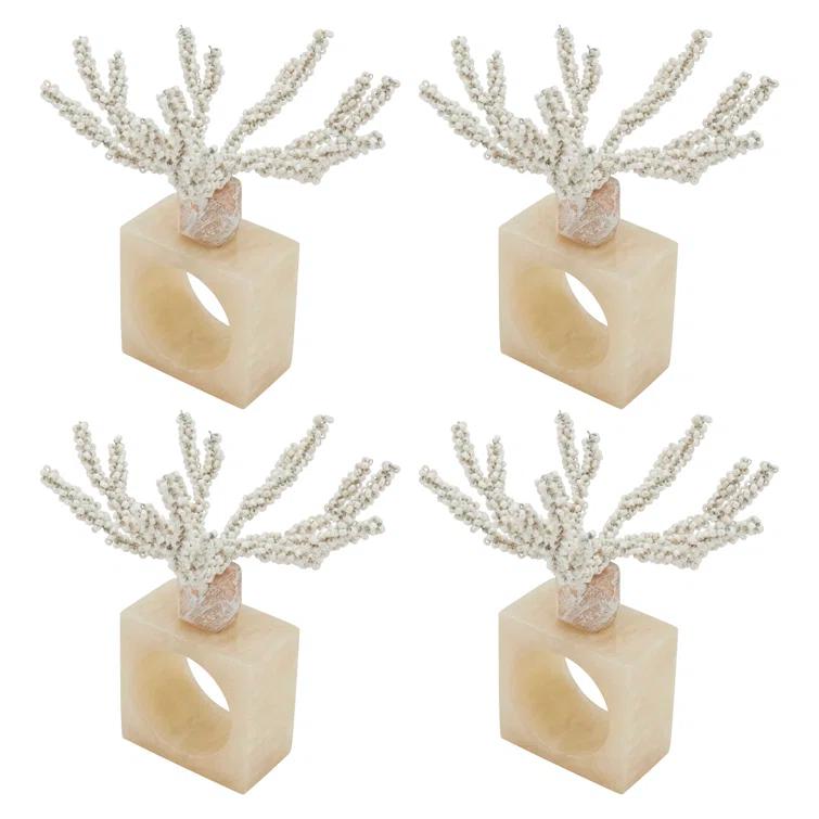 Saro Napkin Ring Collection Napkin Ring (Set of 4)