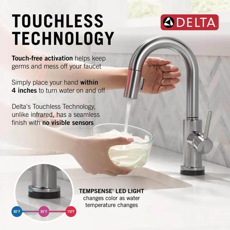 Trinsic Pull Down Touch Bar Faucet