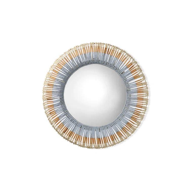 Jamie Young Company Native Solid Wood Round Wall Mirror