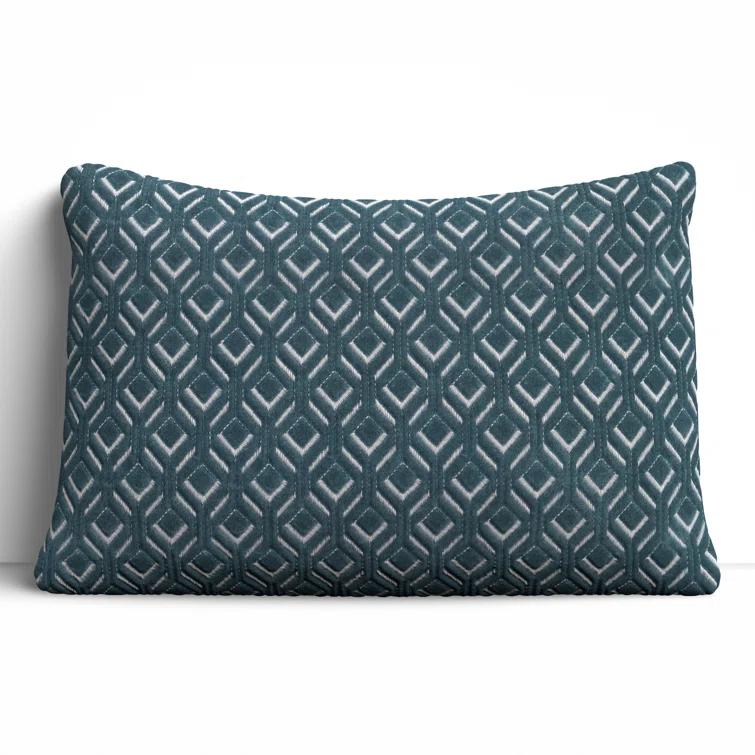 Ryans Embroidered Cotton Lumbar Throw Pillow