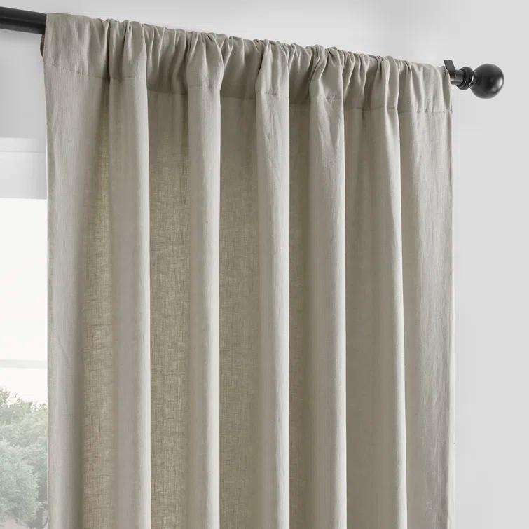 Briella French Linen Room Darkening Curtain