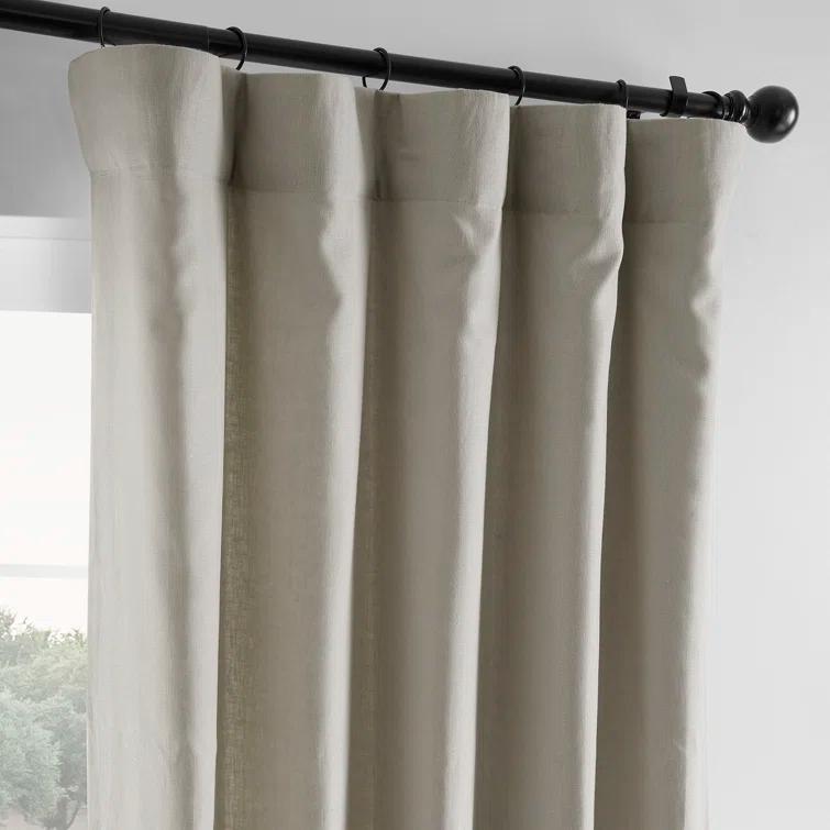 Briella French Linen Room Darkening Curtain