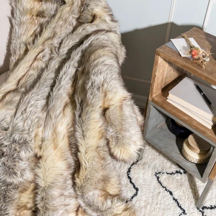 Faux Fur Throw