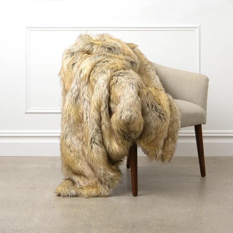 Faux Fur Throw