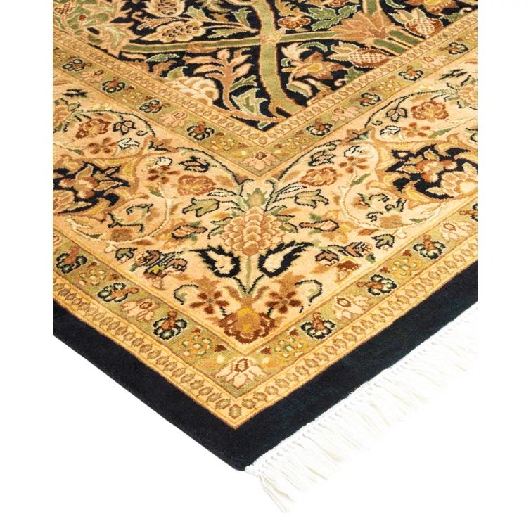 Solo Rugs One-of-a-Kind 6' 1" X 6' 2" 2000s Square Wool Area Rug Black