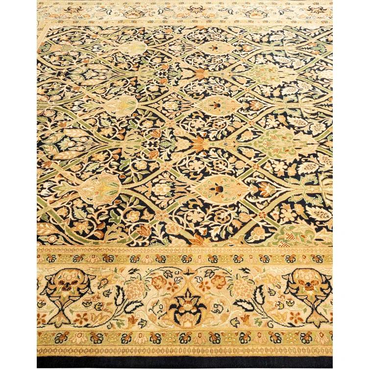 Solo Rugs One-of-a-Kind 6' 1" X 6' 2" 2000s Square Wool Area Rug Black