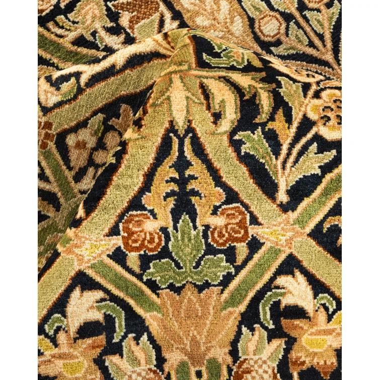 Solo Rugs One-of-a-Kind 6' 1" X 6' 2" 2000s Square Wool Area Rug Black