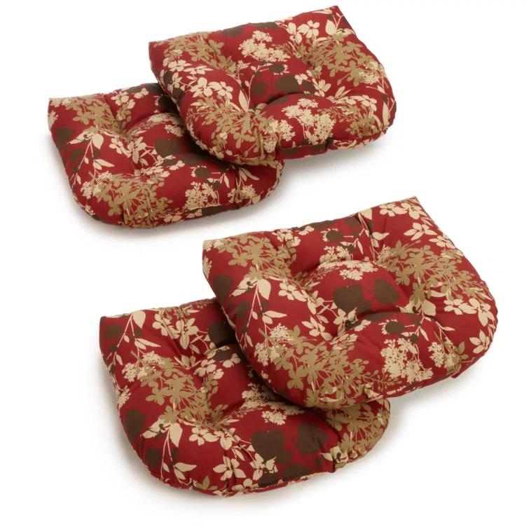 Red Barrel Studio® Outdoor 5'' Dining Chair Seat Cushion (Set of 4)