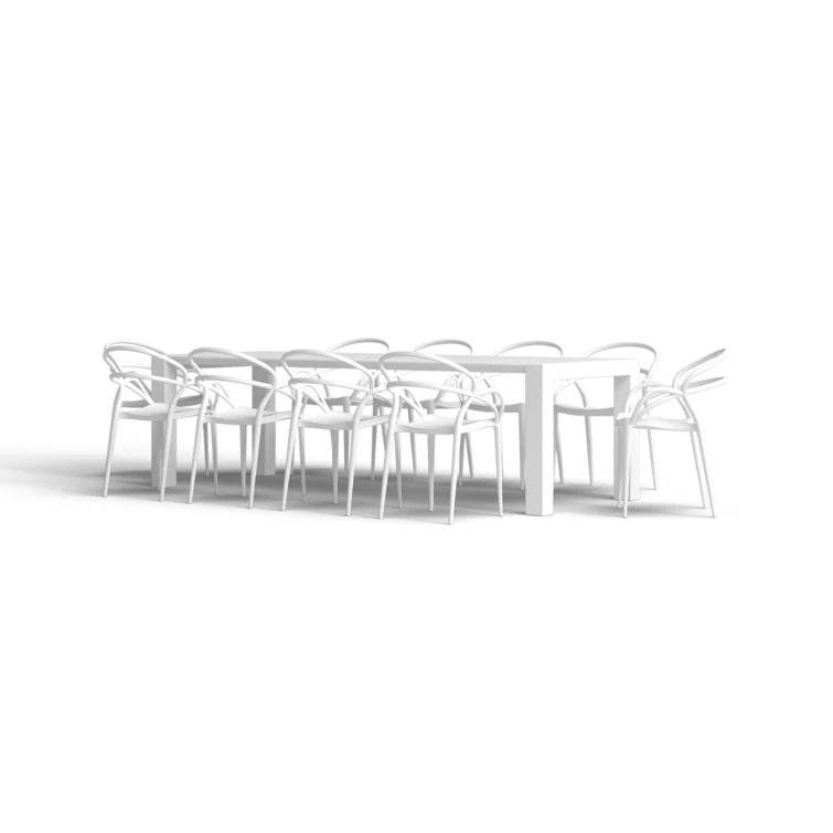 Comet 118'' Rectangular 10 - Person Outdoor Dining Set