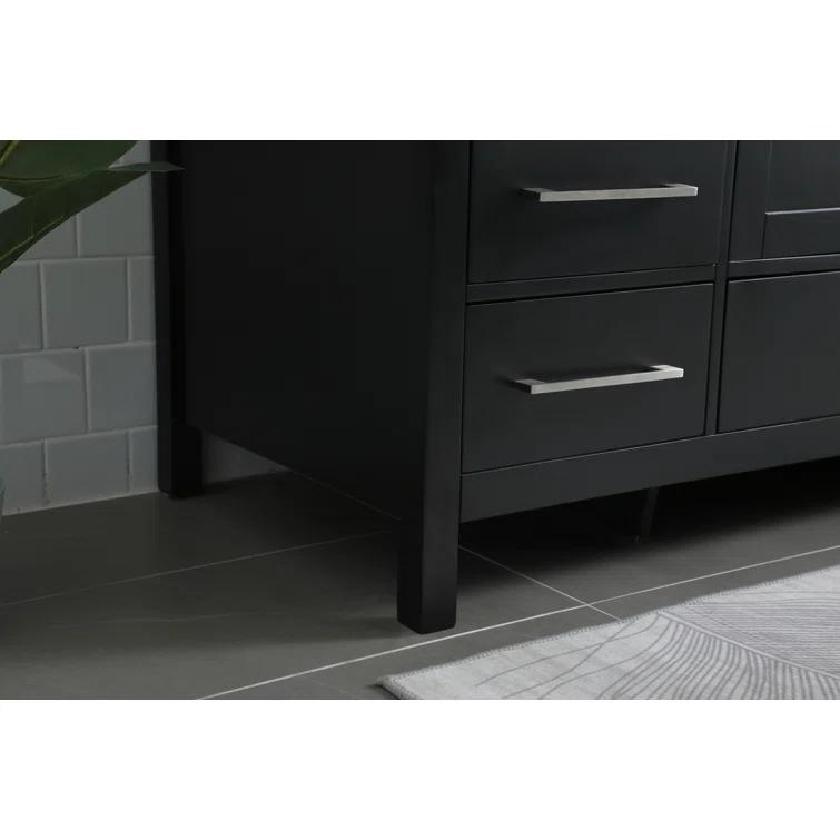 Irene 54'' Single Bathroom Vanity with Engineered Marble Top