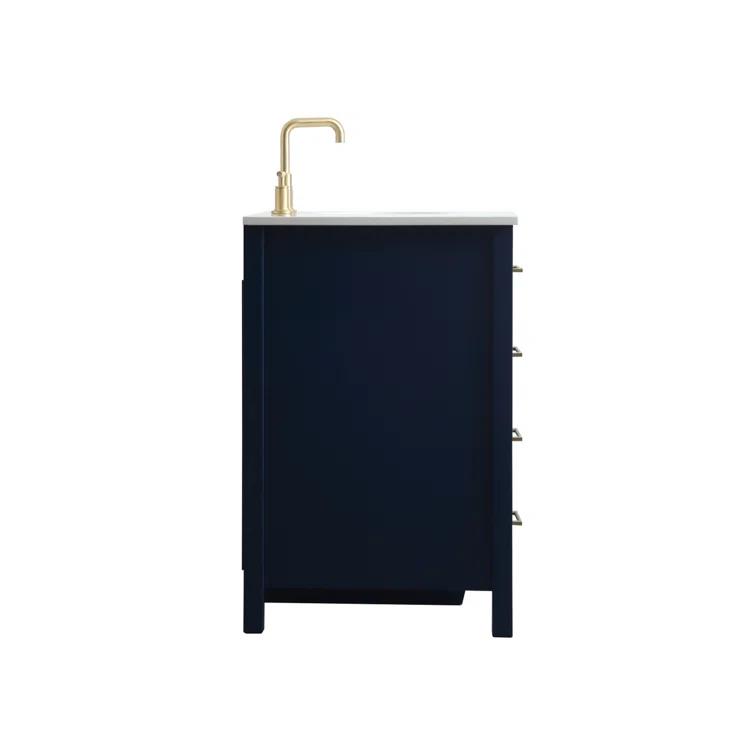 Irene 54'' Single Bathroom Vanity with Engineered Marble Top
