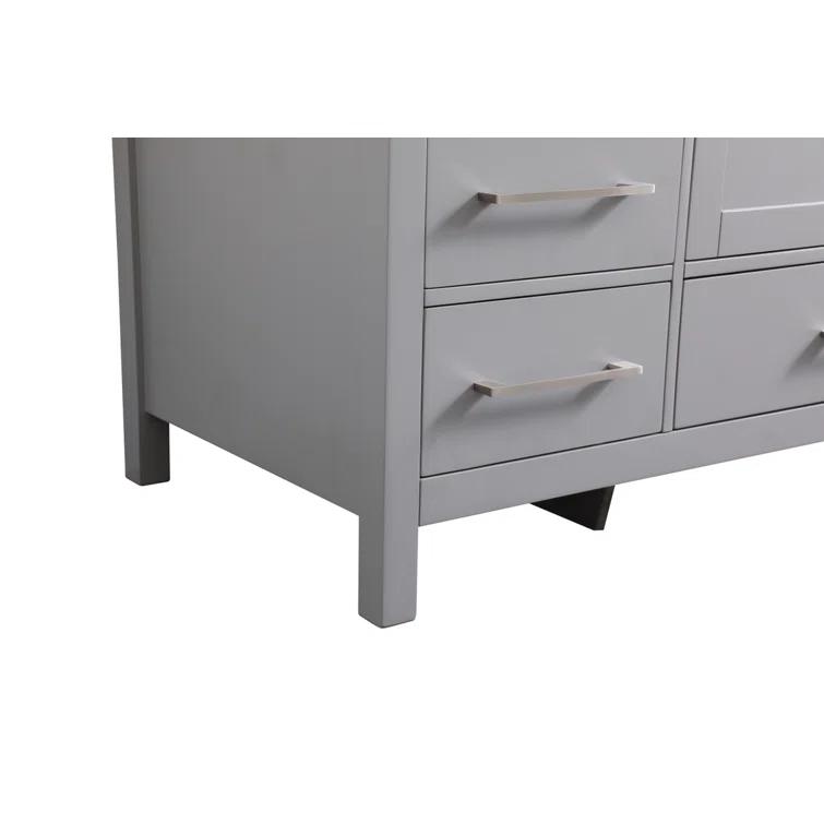 Irene 54'' Single Bathroom Vanity with Engineered Marble Top