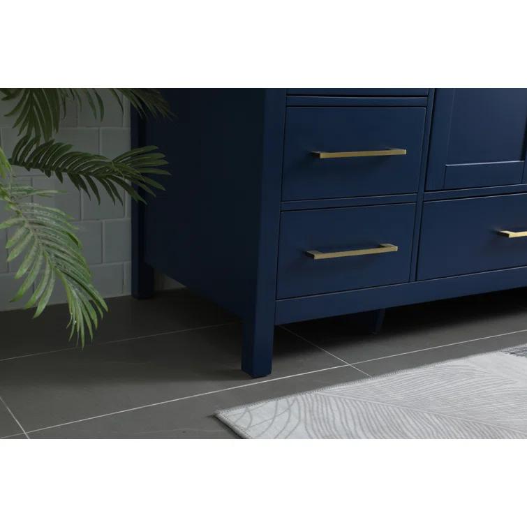 Irene 54'' Single Bathroom Vanity with Engineered Marble Top