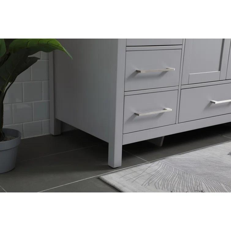 Irene 54'' Single Bathroom Vanity with Engineered Marble Top