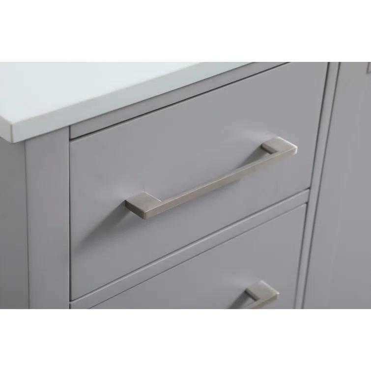 Irene 54'' Single Bathroom Vanity with Engineered Marble Top